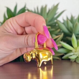 Gold Hippo Cadenas  Padlock